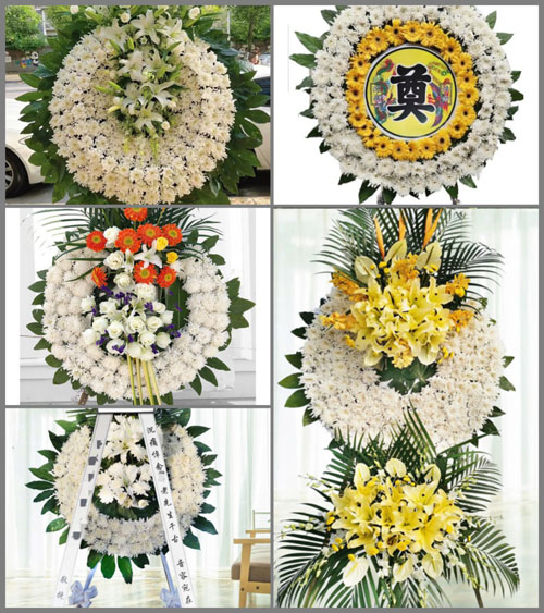 广东梅州市丰顺县潭江镇枫坑村花圈速递