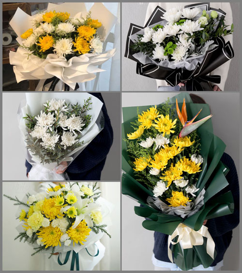广东梅州市丰顺县潭江镇枫坑村白事花束代送